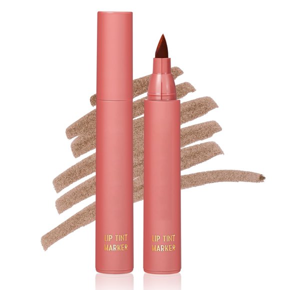 FSTDelivery YOUNG VISION Lip Tint Marker, Lightweight Lip Stain, Liquid Lipstick With Nude Matte Shades, Lip Liner And Stick--1, Long Wearing And, Makeup Set Christmas Gift for Women