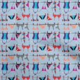 thumbnail image 1 of oneOone Silk Tabby Light Blue Fabric Beach Wear Fabric For Sewing Printed Craft Fabric By The Yard 42 Inch Wide, 1 of 4