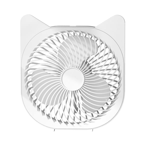Cat Ear USB Desk Fan, 5W Cute Fan with Night Light, Quiet Fan for Girls Gifts