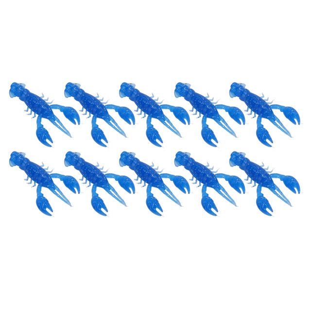 Soft Lure Baits Crawdad Soft Bait Artificial Soft Shrimps Fishing Lure Fishing Lures 10pcs Soft Fishing Lure Crawdad Bait PVC Shrimp Artificial Soft Lure Baits For Bass Fishing