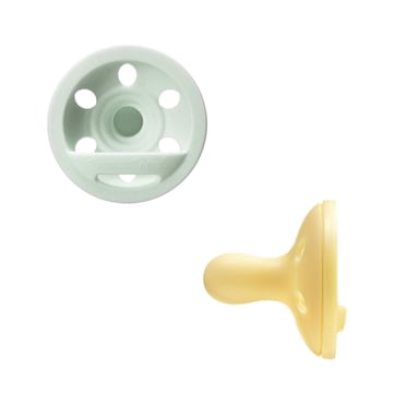 Tommee Tippee Breast-like Pacifier, 0-6m, 2 Count, Lightweight, One-piece Silicone Design, Symmetrical Nipple
