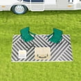 thumbnail image 2 of Tapis Extérieur Réversible pour VR, Tapis de Sol de Patio 6 Pieds x 9 Pieds, Gris et Crème, 2 of 10