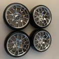 thumbnail image 2 of Ensemble de Roues et Pneus pour Tamiya TT01 Roues rc TT02 HSP Crawler Véhicules Camions Blanc, 2 of 7