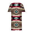 thumbnail image 4 of LSLJS Plus Size Dress For Women V Neck Summer Robes Décontractées avec Poches Knee Short Sleeve, 4 of 5