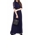 thumbnail image 1 of Robe Redingote Élégante pour Femmes Western Longue Maxi une Pièce Urbaine d'Été Maxi George, 1 of 7