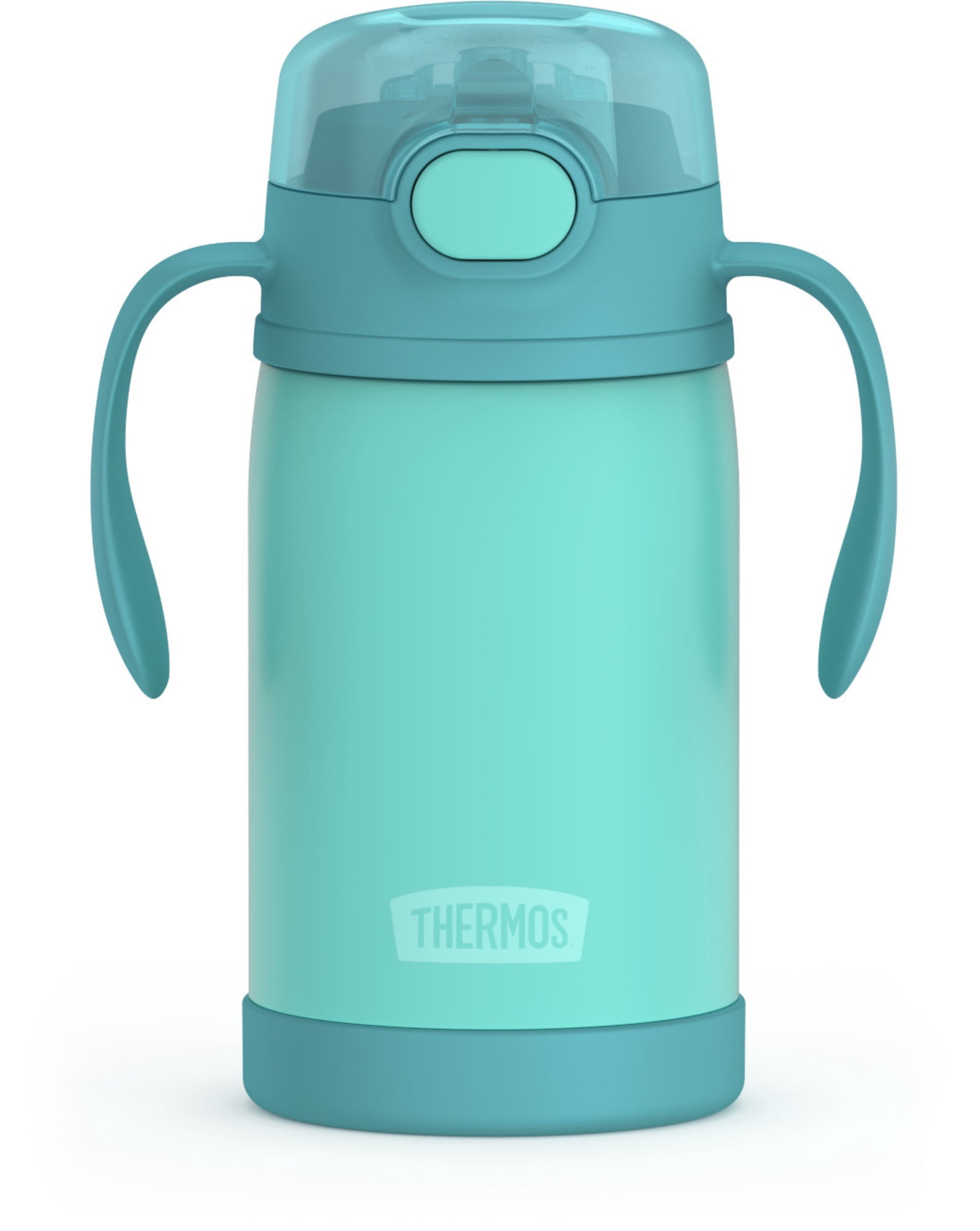 Thermos Baby Vacuum Insulated Stainless Steel 10 oz Straw Bottle, Green
