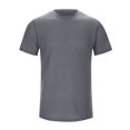 thumbnail image 2 of Hiiyo T-Shirt Uni pour Homme à Manches Courtes, Col Rond, Tailles M-TTTTG, 2 of 7