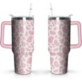 thumbnail image 1 of Cow Print Tumbler Cow Print Cups Cow Tumbler- 40oz Insulated Tumbler with Handle, 1 of 1