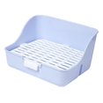thumbnail image 4 of GROWTH TANK Rabbit Litter Box Detachable Cleaning Potty Trainer Corner Pet Toilet for Guinea Blue, 4 of 9