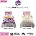 thumbnail image 2 of Franco Kids Bedding Super Soft Comforter and Sheet Set, 4 Piece Twin Size, My Little Pony, 2 of 4