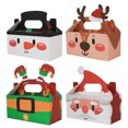 thumbnail image 2 of Christmas Gift Box under $5! CQCYD Christmas Gift Box for Cookies and Cakes, 4-Piece Handheld Packaging Set, Holiday Treat Box, Festive Present Wrapping for Holiday Baking, 2 of 9
