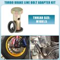thumbnail image 2 of Unique Bargains 2 Set Car Oil Cooler Screw Ball Head Adapter Turbo Brake Line Bolt Adapter M10x1.5 5mm OD with Washers, 2 of 7