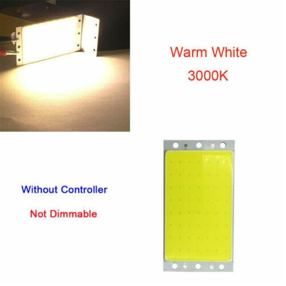 TopOne 94x50mm Rectangular Uniform Cob Led Panel Light 12-14v 20 Ultra Bright Strip Lamp Board