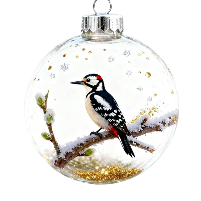2D Acrylic Animal Themed Christmas Tree Decorations Set Shatterproof Ornaments For Home And Holiday Festive