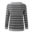 thumbnail image 5 of Tiweut Chandails Décontractés pour Femmes Doublés en Polaire Chandail d'Hiver Manches Longues Col Rond Mi-Longueur Blouses Patchwork Argent,G, 5 of 5