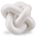 thumbnail image 3 of Bouclair White Abstract Knotted Ceramic Decorative Object, 3 of 10