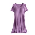 thumbnail image 1 of Timegard Nuisette pour Femmes avec Soutien-Gorge Intégré, Manches Courtes à Volants, Col Rond, Douce Tenue de Nuit, Robes Décontractées, 1 of 9