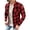 Red, variant on Meichang Men's Flannel Shirts Casual Plaid Outerwear Streetwear Button Down Shirt Jacket Classic Fit Long Sleeve Lightweight Jacket