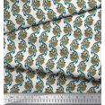 thumbnail image 2 of Soimoi Rayon Fabric Leaves & Floral Block Print Fabric by The Yard 42 Inch Wide, 2 of 4