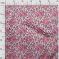 thumbnail image 3 of oneOone Cotton Cambric Pink Fabric Florals Craft Projects Decor Fabric Printed By The Yard 56 Inch Wide, 3 of 4