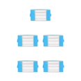 thumbnail image 2 of Maytalsory Efficiently Store And Clothes With Sturdy And Durable Storage Bag azure green L 5Set, 2 of 6