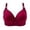 Red, variant on WRKEKC Bras for Women Wireless Push Up Bra with Breathable Fabric and Light Padding for Daily Comfort