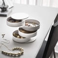 thumbnail image 5 of CEHVOM Jewelry Storage Box 4-Layer Rotatable Jewelry Accessory Storage Tray With Lid Clearance, 5 of 5