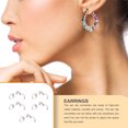 thumbnail image 2 of ZLight 10pcs Ear Clip Converters Earring Accessories Screw/Lever Non-Pierced Handmade with Loop Plastic Pads Findings Type11 1Set, 2 of 6