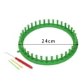 thumbnail image 3 of Knitting Loom Set Stitch Knit Portable Multipurpose Knitting Yarn Loom Weaving Tool Weaving Loom for Shawl Sewing Accessories Diameter 24cm, 3 of 8