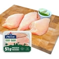 thumbnail image 1 of Prime Boneless Skinless Chicken Breasts Raised Without Antibiotics, 2 -3 pc, 0.53 - 0.69 KG, 1 of 9