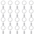 thumbnail image 1 of Harpily Fixing Clip Metal Curtain Hook 25Mm Inner Diameter Curtain Ring Clip Roman Ring 20Pc One Size Beige, 1 of 2