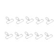 thumbnail image 2 of 10PCS Keychain Hook 360° Rotation Fine Workmanship Rotating Hook Clamp Keychain ClipSilver, 2 of 14
