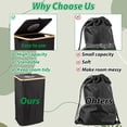 thumbnail image 4 of GBACHOOSE 26 Gallon Recycling Bins for Kitchen, 100L Indoor Recycle Bins with Lid with 1 Removeable Reusable Inner Bags for Bottle Can Plastics Stickers(Black), 4 of 7