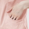 thumbnail image 5 of Styesk Sarraus pour Femmes Couleur Unie Ensembles de Sarraus Extensibles Pantalons de Sarrau Taille Haute Col Ras du Cou Hauts de Sarrau à Fermeture Éclair Joggers de Sarrau Confortables avec Poches Ensemble d'Uniforme d'Infirmière 2 Pcs, 5 of 5