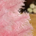 thumbnail image 3 of HOMCOM 6FT Artificial Christmas Tree Holiday Xmas Holiday Pencil Tree Decoration with Automatic Open for Home Party, Pink, 3 of 9