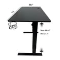 thumbnail image 3 of LJ 47” Electric Height Adjustable Sit-Stand Computer Desk - Black, 3 of 5