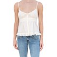 thumbnail image 3 of Kmbangi Veste d'Été Casual Camisole Solide/placée Sans Manches à Volants à Col en V, 3 of 9