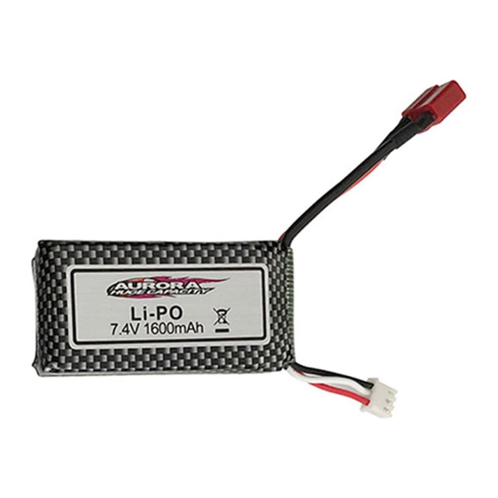 Pièce de Rechange de Batterie Li-Po 7.4V 1600mah pour Voiture Télécommandée 1/10 9125