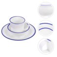 thumbnail image 3 of 1 Set of Retro Bowl Dish Bowl Household Drinking Cup Kitchen Bowl Plate Kitchen Tableware, 3 of 8