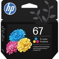 thumbnail image 1 of HP 67 Tri-color Original Ink Cartridge (3YM55AN), 1 of 13