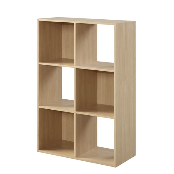 Mainstays 6-Cube Organizer, Birch