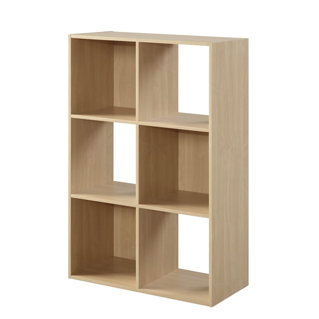 Mainstays 6-Cube Organizer, Birch