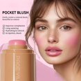 thumbnail image 2 of PAGE VINE Moisturizing Blusher Cream Stick Long-lasting Matte Blusher For Lip And Cheek M3N8, 2 of 7