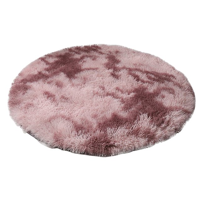 Estbridge Multicolor Round Rug For Girls Bedroom Circle Rug For Room Carpet For Teen Girls Room Circular Rug For Nursery Room Fuzzy Plush Rug For Dorm Cute Room Decor For Baby
