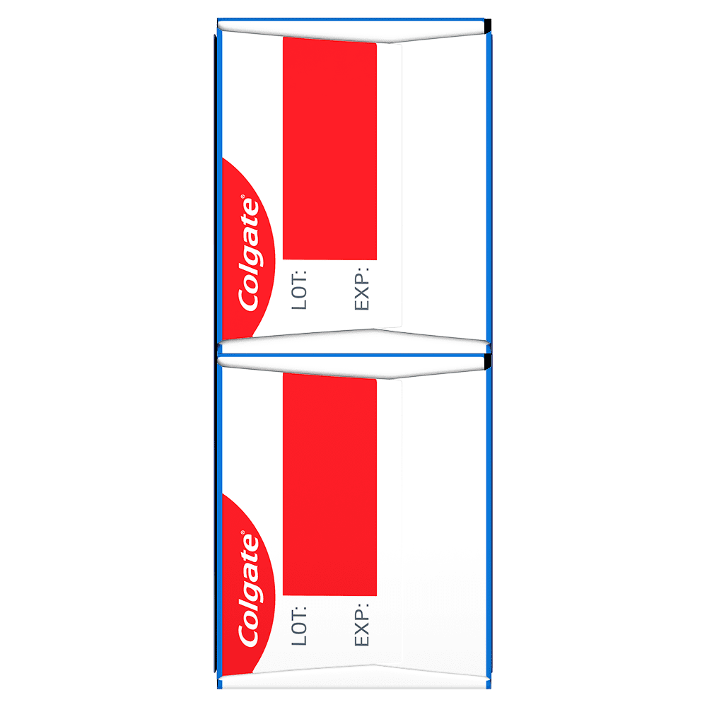 Colgate Total Prévention Active Dentifrice Blanchissant, Menthe, Emballage Écono 2 x 120 ml