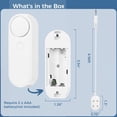 thumbnail image 4 of 2.4GHz WIFI Water Sensor 90dB Alarm, Smart WIFI Water Leak Detector with Double-Sided Probe, Sensitive Water Level Detector with 6.56ft Line, Tuya APP Remote Monitoring, 4 of 6