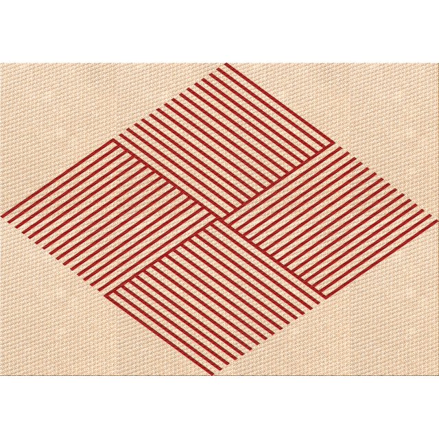 Ahgly Company Machine Washable Indoor Rectangle Transitional Bright Orange Area Rugs, 3' x 5'