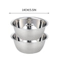 thumbnail image 3 of Wzzjkit Mixing Bowls Rust Steel Thickened Multi-functional Large Basin Stainless Steel Basin Set Soup Basin Stainless Steel Water Basin Mixing Bowl 400ml, 3 of 3