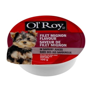 Ol' Roy Filet Mignon Flavor Dog Nourriture pour petits chiens dans les jus savoureux