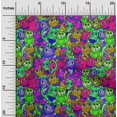 thumbnail image 1 of oneOone Rayon Multicolor Fabric Cat Sewing Material Print Fabric By The Yard 56 Inch Wide, 1 of 5